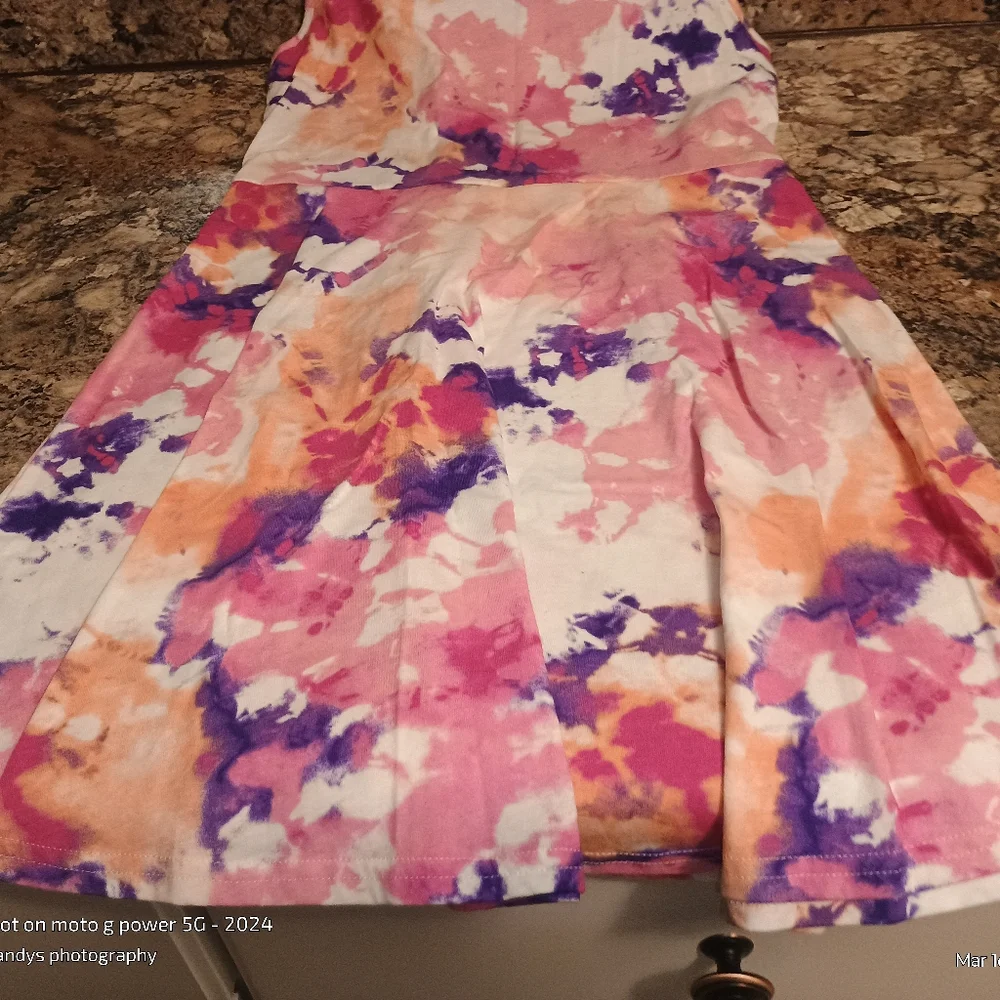 Children place multi colored tanks top style tie-dye dress. Brand new w Tag Xl - Picture 5 of 5